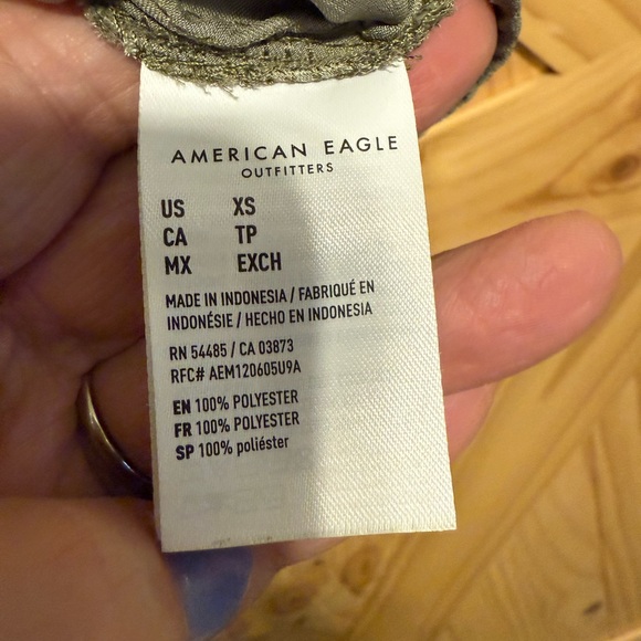American Eagle Outfitters Olive Green Crop Top - Picture 5 of 7